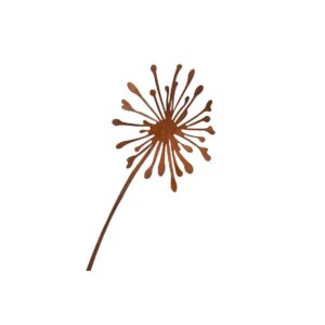 Rostfreier Metall Stecker für den Garten, Pusteblume Art.: 68975 Rostschützige Dekostecker Blume, 90 cm Länge, Art.: 6