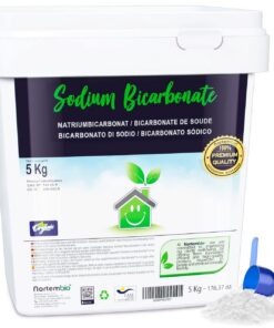 Nortembio Natron 5 kg - 100% natürlich für vielseitige Reinigung | Ohne Aluminium | Entfernt Gerüche und Schmutz | Küche