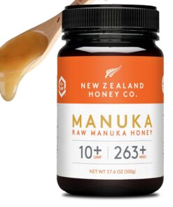 New Zealand Honey Co. Manuka Honig MGO 263+ / UMF 10+ | Aktiv und Roh | Für Erwachsene | Essen und Trinken | Hohe Abstec