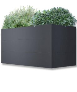 Metzler Witterungsbeständiges Hochbeet für Ihren Garten - Stahl in Eisenglimmer | 150 x 75 x 77 cm