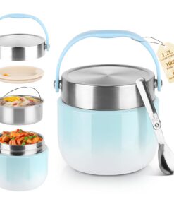 Edelstahl Thermobehälter 1200ml für Suppen Warmhaltedesign für Kinder und Erwachsene