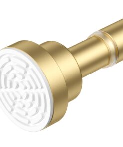 AIZESI Klemmstange ohne Bohren 80-195cm Gold Teleskop für Badezimmer & Fenster