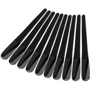 OBR KING Edelstahl Kaffeelöffel für Kaffee und Tee - 10-teilig, schwarz,.TOP-KAFFEELOEFFEL