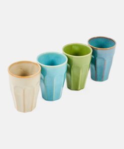 Latte Macchiato Tasse Steingut 330 ml 4er Set