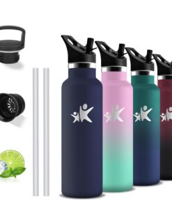 Grsta Thermosflasche 500ml BPA-Frei 24h Kalt & 12h Warm für Schule und Reisen