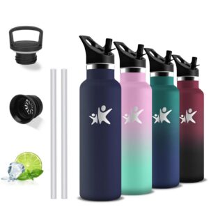 Grsta Thermosflasche 500ml BPA-Frei 24h Kalt & 12h Warm für Schule und Reisen