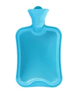 Sichere Wärmflasche ohne Bezug 2L großer Öffnung für Kinder und Erwachsene (Blau) Haltbare Wärmflasche ohne Bezug 2L g