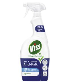 Viss Cleanboost Reiniger Spray für Bad+Dusche - Kraftvolle Reinigung gegen Kalk und Schmutz | Viss Cleanboost Anti-Kalk