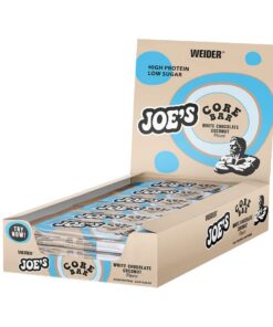 WEIDER Joe's Core Bar - leckerer Proteinriegel mit über 31% Protein &White Chocolate Coconut, zuckerarm, ideales Trainin