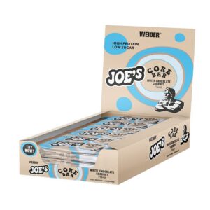 WEIDER Joe's Core Bar - leckerer Proteinriegel mit über 31% Protein &White Chocolate Coconut, zuckerarm, ideales Trainin