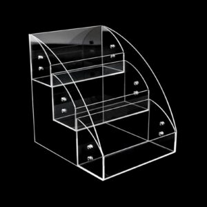 Transparenter Acryl-Ständer 1 Etage - Cupcake-Organizer für Büro und Schreibtisch | Transparenter Acryl-Ständer 3 Etage
