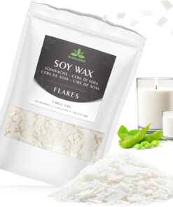 Sojawachs Flocken für Kerzen Wachs Kerzenwachs 1.8KG Natürliche Öko-Flocken zum Gießen für Kerzen