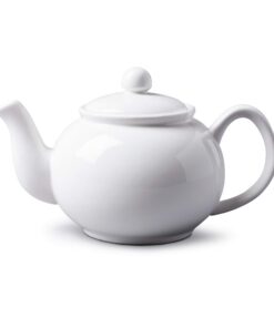 WM Bartleet & Sons 1750 Traditionelle Porzellan-Teekanne für 4 Tassen, Himmelblaue Glätte, Dinner-Sets, 900 ml