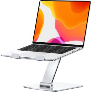 CIRYCASE Laptop Ständer Höhenverstellbar + Schnell Kühlender Laptop Stand + Ergonomischer Tragbarer Aluminium Notebook S
