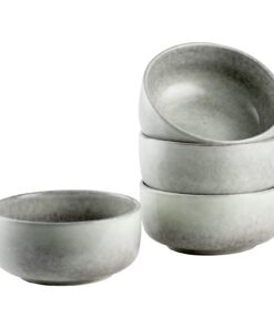 Steingut Müslischalen 26oz 4er Set - Modern Salat Suppenschalen Dessertschalen für 4 Personen