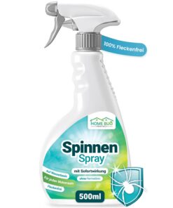 HomeBugProtect Spinnen Spray 500ml - Effektives Spinnenspray für Haushaltströger - Sofortwirkendes Anti Spinnenspray zur