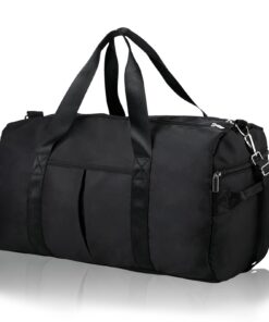 DAYGOS Sporttasche Herren Weekender Reisen Wasserdicht 40L Schwimmtasche Schwarz