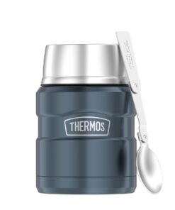 THERMOS STAINLESS KING thermobehälter für Essensspeisen - absolut dicht, hält Essen 9h heiß & 14h kalt - edelstahl, mit