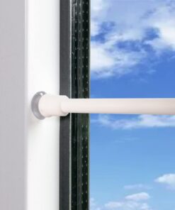 2 Stücks Klemmstange zum Klemmen, Teleskopstange ohne bohren, für Vorhänge - Weiß (40.5-60CM) 2 Stücks Vorhangstange o