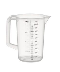 APS 30047 Messbecher 1 Liter | Maßvoll, praktisch und spülmaschinengeeignet für Küchen-Assisanten | Messen im Kitchen-Se