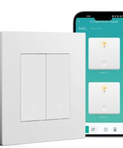 BSEED Smart Zigbee Schalter mit Steckklemme - Alexa & Google Home Kompatibel, Zeitplan-Funktion, Weiß
