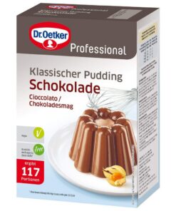 Dr. Oetker Professional Klassischer Pudding Schokolade - Haushalts Friendly - Kinder & Erwachsene - Backen & Geburtstage