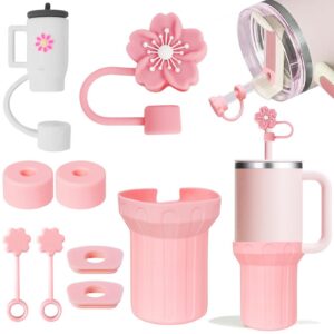 MirraSwit Stanley Cup Zubehör Abdeckung 6 Silikonstopfen Rosa