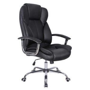SongMics Bürostuhl OBG57B Sitzhöhenverstellung Polsterung Chefsessel Drehstuhl Computerstuhl Office Stuhl