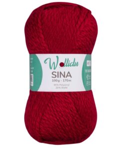 Strickwolle Premium Dunkelrot 100g 80% Polyacryl 20% Schafwolle OEKO-TEX zertifiziert