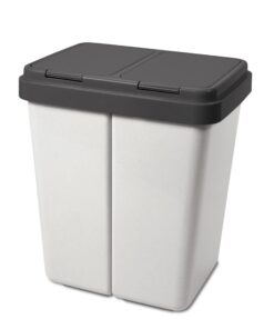 Gardissimo Duo Bin Müllbehälter Mix geruchsdicht mit Ersatzfedern 2 x ca. 25 Liter Küche MülleimerṢuche