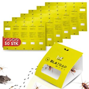 Premium Schabenfalle – 30x Kakerlaken Klebefallen – Ungiftige & Biozidfreie Lösung – Effektiv gegen Schädlinge im Hausha