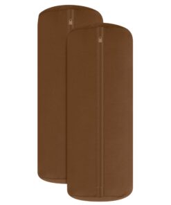 NplusDopple Pack Nasse Jersey Nackenrollenkissenbezug - Uni - Schoko 1389.1908, 40x15 cm, OEKO-TEX_standard_100