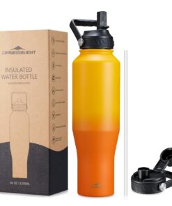 Combo Delight Edelstahl Thermoflasche 1,2L - Isolierte Trinkflasche für Sport & Outdoor - Auslaufsicher, BPA-frei, doppe