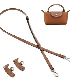 QIUTIMIY Leder-Handtaschengurt für Longchamp-Geldbörsen, verstellbar, schycling, graue Schnalle QIUTIMIY Ersatz-Schult