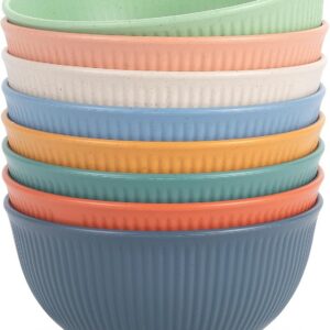 Wiederverwendbar Bowl Müslischalen 8er Set - Geschirrspüler & Mikrowelle Safe für Grillpartys