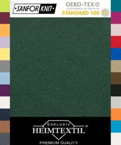 EXKLUSIV HEIMTEXTIL Marke Jersey Spannbettlaken Dunkelgrün 100% Baumwolle Öko-Tex Zertifiziert Top-Bed-Sheet