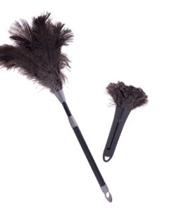Original Straußenfedern Computer Duster - Praktischer Staubwedel für genau gezielte Reinigung - Hochwertiger Staubwisch