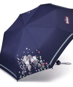 Scout Kinder Regenschirm Taschensize leicht mit Reflektorstreifen
