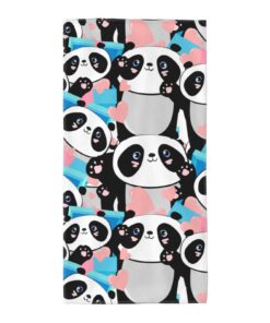 Panda Handtücher Mikrofaser sehr saugfähig 30,5 x 61 cm Bad-Strand-Fitnessstudio-Spa