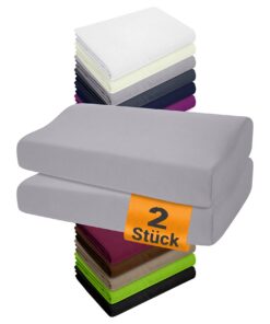 NplusEins Spannbezüge für Gesundheitskissen - Qualitätspack 1450.2049, 35-40 x 55-60 cm, grau OEKO-TEX