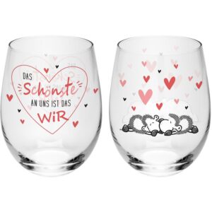 Sheepworld Trinkglas-Set "Das Schönste" | Geschenkset 2 x 60 cl | In Nobelbox