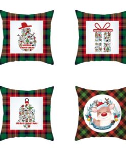 Moonlee Weihnachtliches Kissenbezug 4er Set CH-611