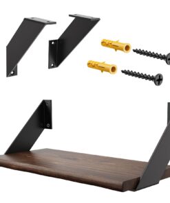 SPOROOT Schwerlastige Halterung Rechtwinklig, Rustikal Design 2er-Set, Ideal für Schwerkraftspeicherung in der Küche ode
