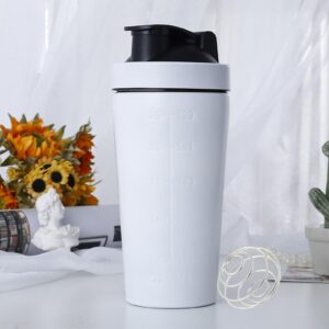 Protein-Shaker Edelstahl für Cremige Eiweiß Shakes, Gym und Workout (750ml)