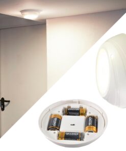 Northpoint LED Batterie Sensorleuchte für die Gestaltung Deines Zimmers, warmweiße LEDs, Bewegungsmelder und Dämmerungss
