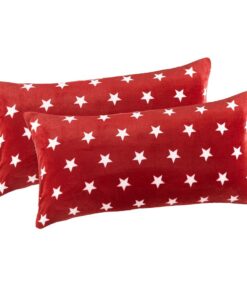 MALIKA Stern-Weinrot Nicky-Teddy Cashmere Touch Couchkissenhülle für Couchkissen und Sofakissen alle Größen Deco