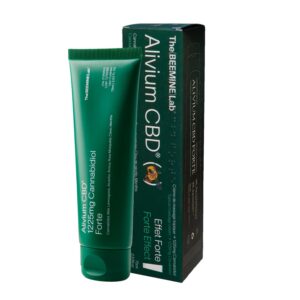 Beemine Lab ALIVIUM CBD Forte 75 ml - Heißkalte Massagecreme - Arnika, Pfefferminze, Waldpinière und Honig - Muskeln und
