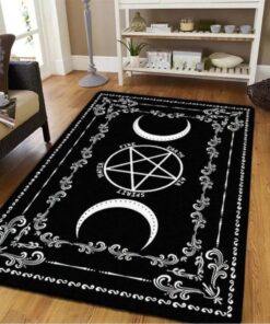 QMETOS Dreifacher Mond Wahrsagerei Teppich für Wohnzimmer 80x120cm