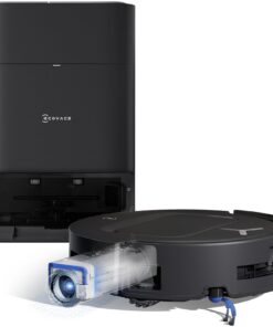 EcoVacs Deebot T80 Omni Saugroboter Schwarz mit 18.000 Pa Saugleistung und OZMO Roller Wischfunktion