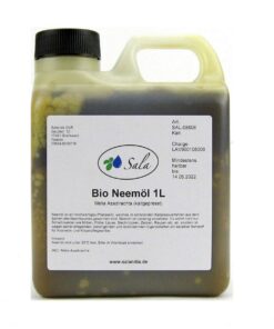 Sala Neemöl kaltgepresst BIO für Hauswife im Haushalt bei Reinigung und Küchenpflege 1000 ml (1 L Kanister) Sala Neemö
